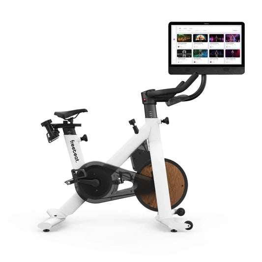 freebeat white exercise bike lit bike