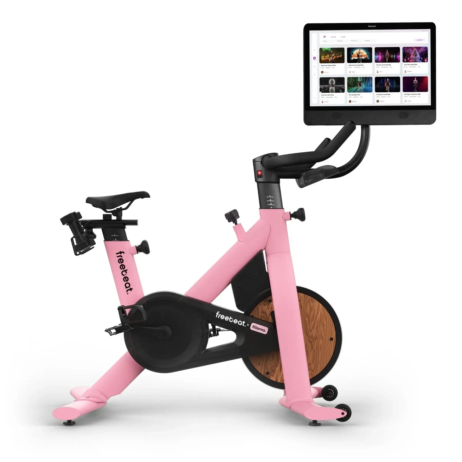 pink exercise bike freebeat lit bike