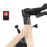 freebeat beige spin bike lit bike swiss design